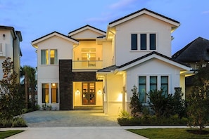 Front of property - evening/night