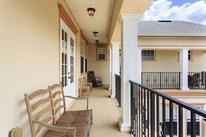 Family Villa, Hot Tub, Garden Area | Balcony view