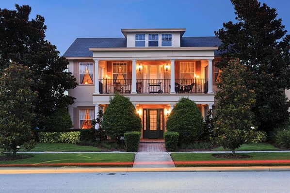 Family Villa, Hot Tub, Garden Area | Front of property – evening/night