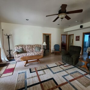 Smart TV, DVD player, books