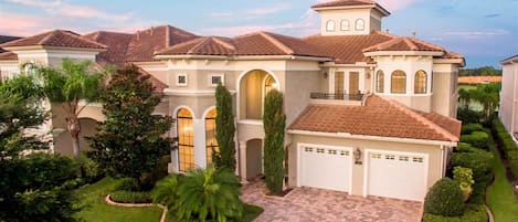 Front of property - evening/night