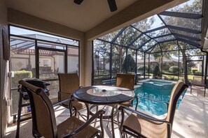 Family Villa, Hot Tub, Garden Area | Terrace/patio - Je49330 - Reunion Resort - 4 Bed 2 Baths Villa (Kissimmee)