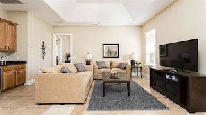 Family Villa, Hot Tub, Garden Area | Television