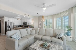 TV - Corner Condo with Panoramic Beachfront Views | Indoor & Outdoor Pools (Gulf Shores)