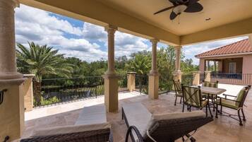 Family Villa, Hot Tub, Garden Area | Terrace/patio