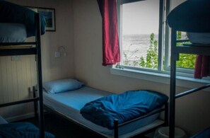 In-room safe, bed sheets - The Lochside Hostel (Inverness)
