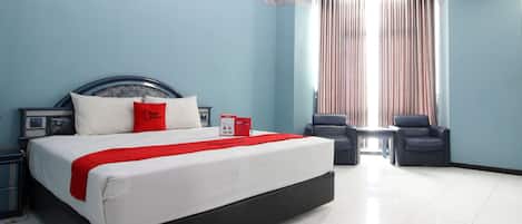 Habitación superior | Escritorio, wifi gratis y ropa de cama