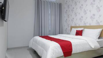 Kamar Double | Meja kerja, Wi-Fi gratis, dan seprai linen