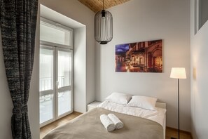 Basic-Apartment, 2 Schlafzimmer (Nr 18,20,22) | Bügeleisen/Bügelbrett, kostenloses WLAN, Bettwäsche