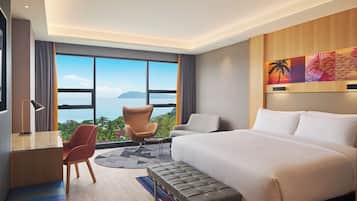 Suite, 1 Bedroom, Balcony, Sea View | Minibar, in-room safe, desk, laptop workspace