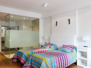 Departamento estándar, 2 camas individuales | Wifi gratis y ropa de cama 