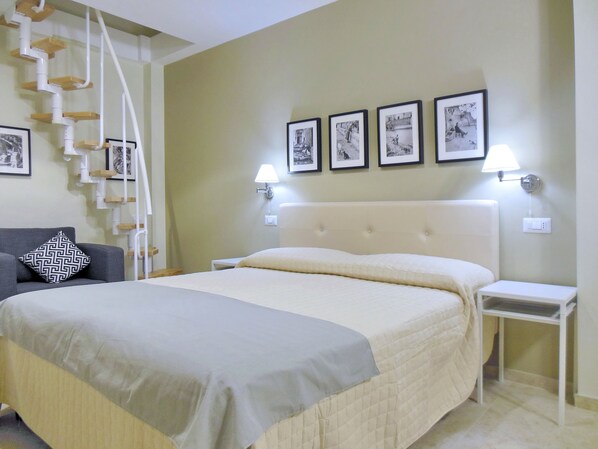 Deluxe Room | Premium bedding, pillowtop beds, minibar, in-room safe - L'Ospite - Lifestyle Residence, Design Rooms (Matera)