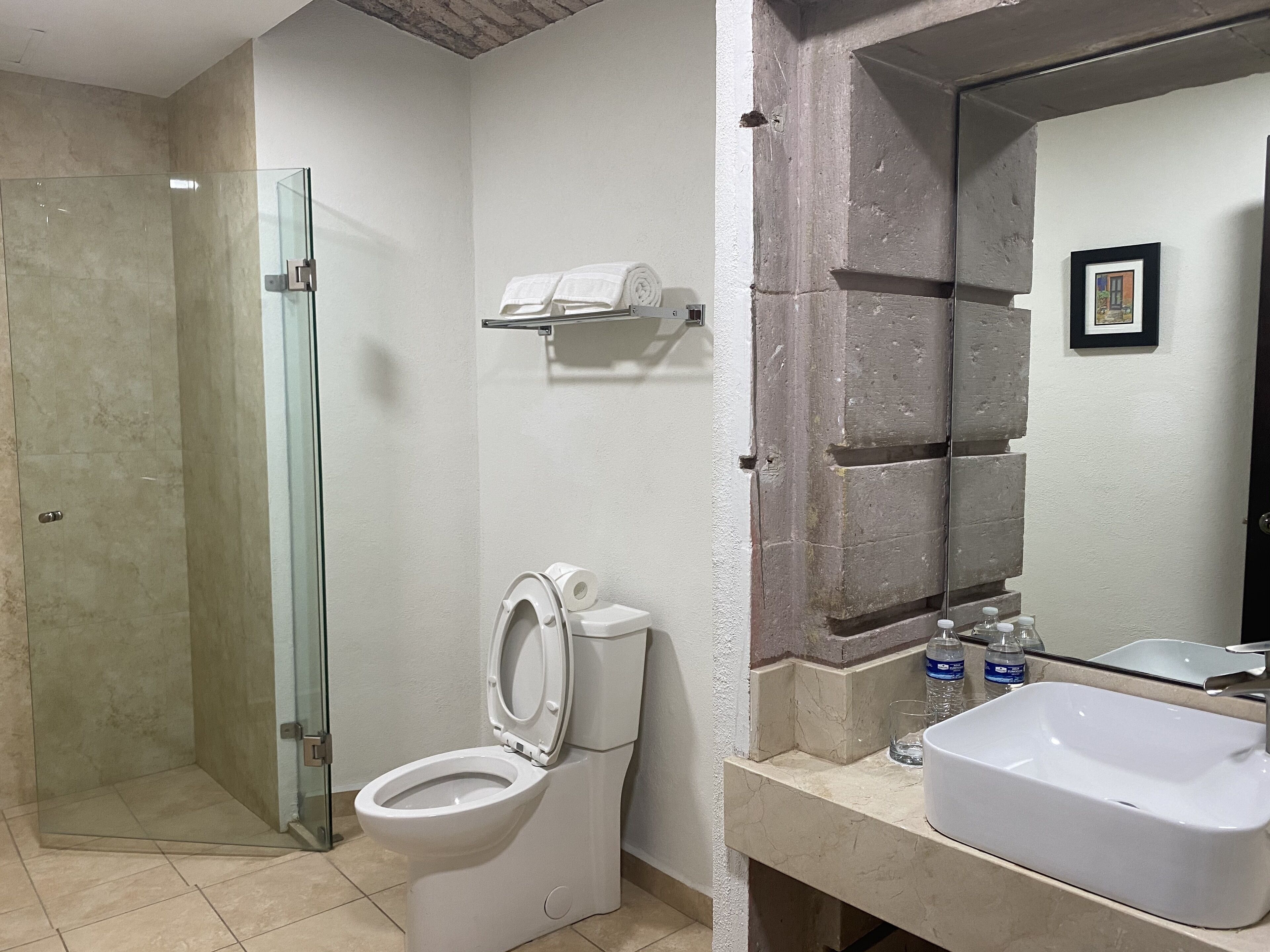 superior room, 2 double beds, city view (master superior) | bathroom | rainfall showerhead, free toiletries, hair dryer, slippers