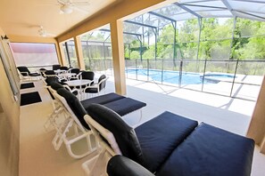 Villa, meerdere slaapkamers, privézwembad | Terras