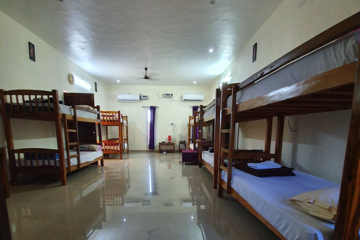 Individually furnished, laptop workspace, soundproofing, rollaway beds