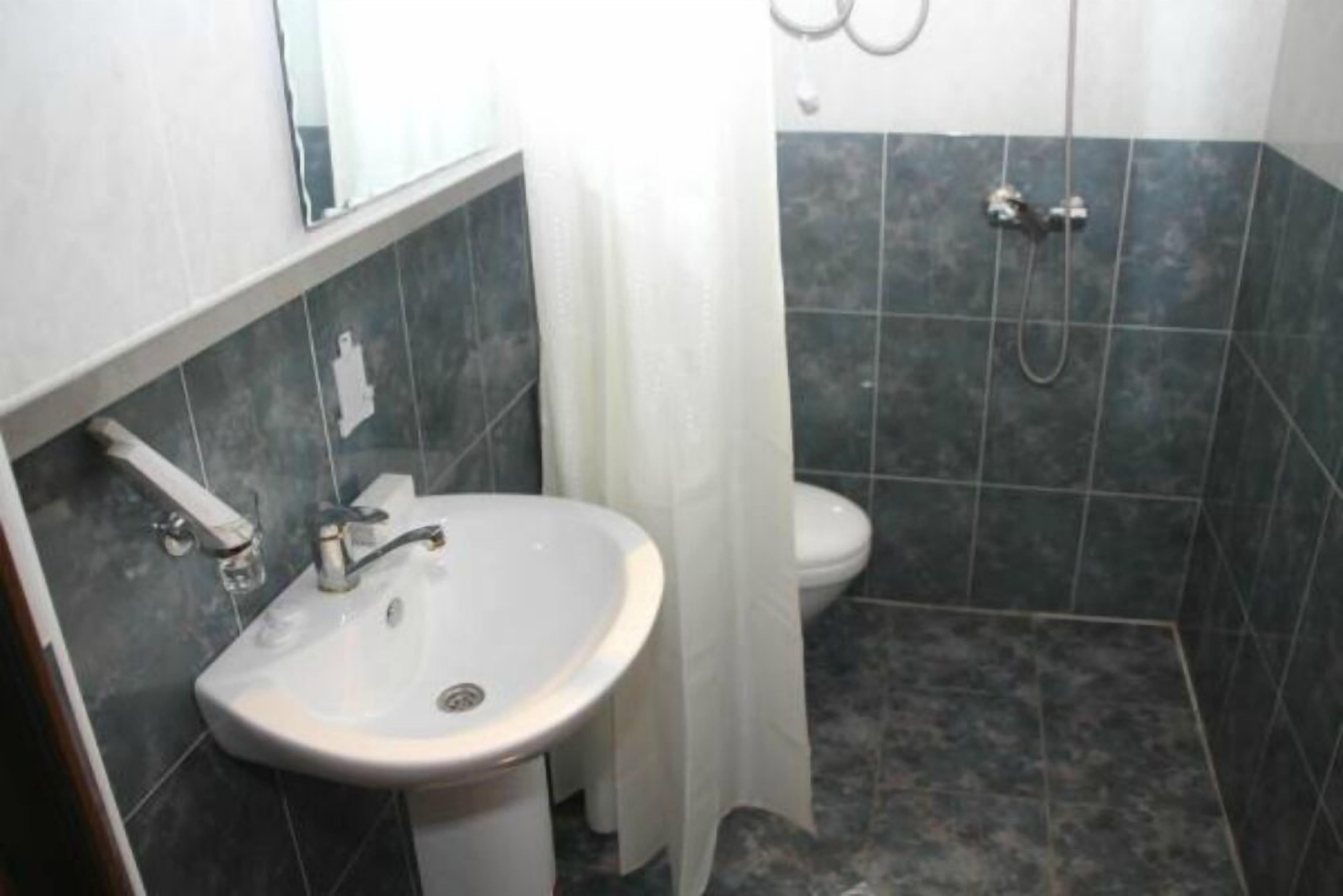 basic single room | bathroom | shower, free toiletries, hair dryer, slippers