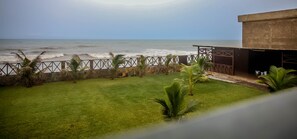 On the beach, white sand, beach bar