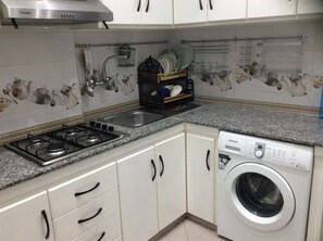 Luxury Apartment, 2 Bedrooms, Smoking | Private kitchen | Full-size fridge, microwave, stovetop, espresso maker - Apt Casa North (Tangier)