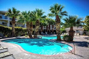 A heated pool