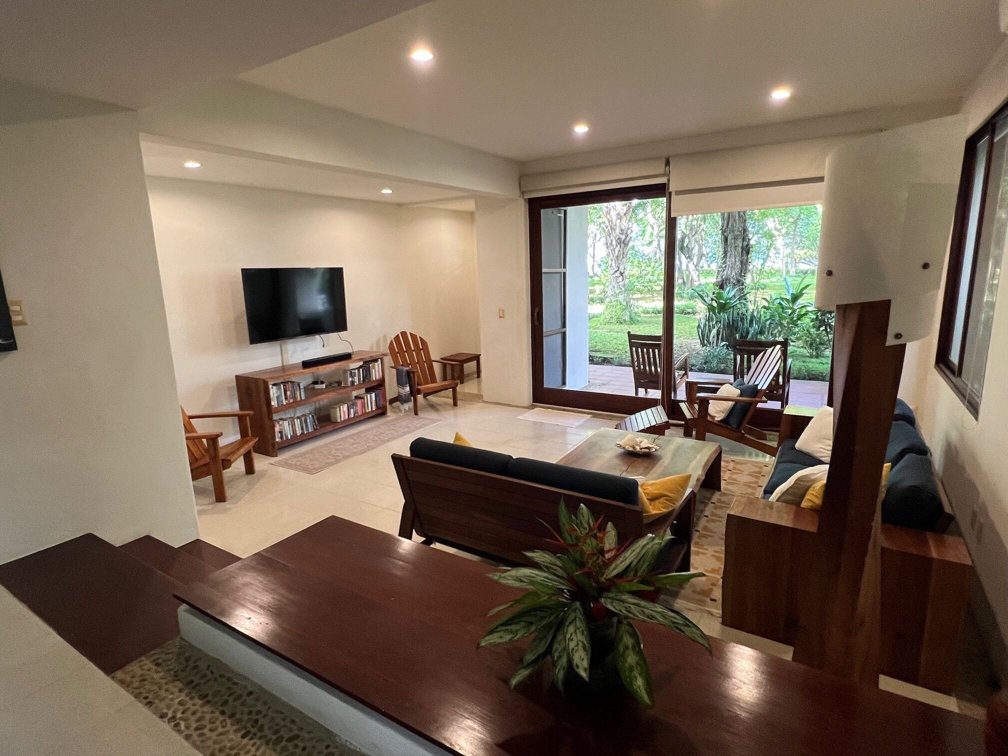 Smart TV, books, stereo