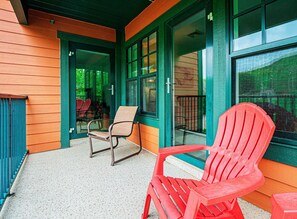 Terrace/patio - Heated Pool Hot Tubs Sauna Gym Deck Mtn Front Appalachian @ Mtn Creek #248 (Vernon)