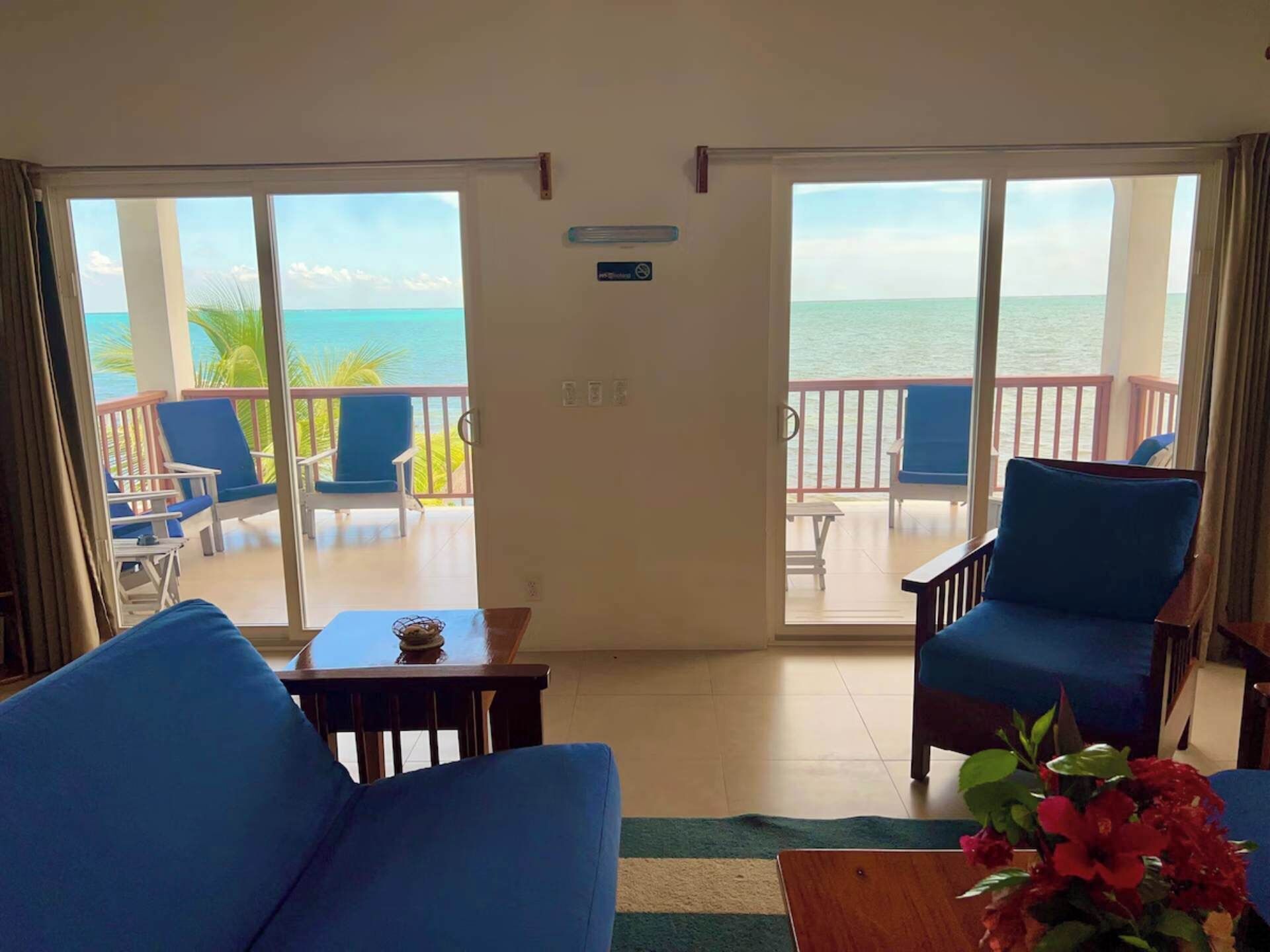 Televisión, reproductor de DVD y oficina 