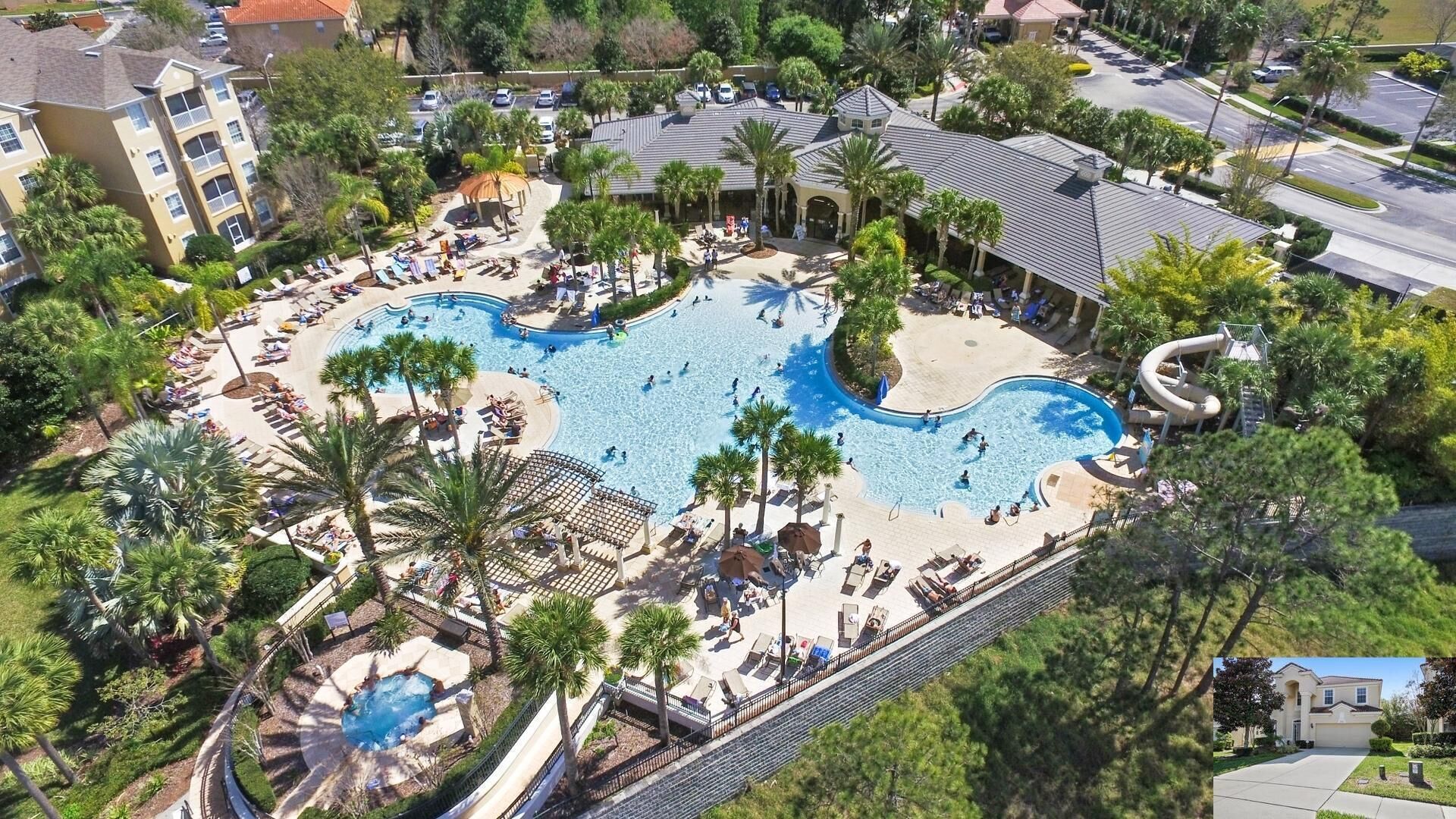 Een buitenzwembad, een verwarmd zwembad