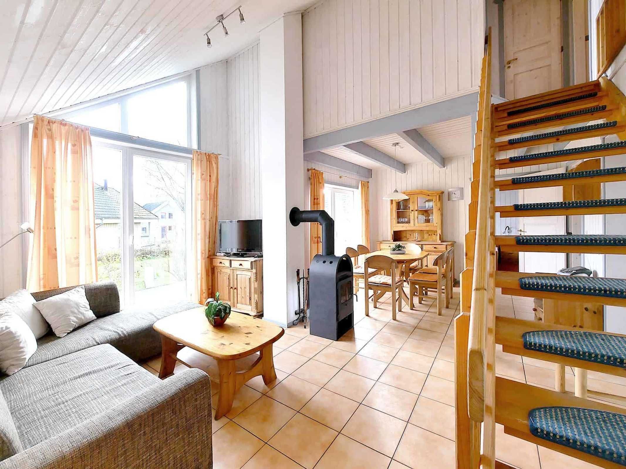 Fernseher, Kamin
