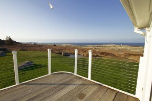 Terrace/patio - Whalesback Cottage, on the ocean with access to Peggys Cove Preservation Area (Indian Harbour)