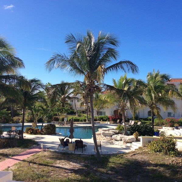 Pool view from balcony