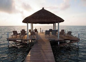 Property grounds - Oceanfront Unit w/dock/pool/AC-free paddle boards -2 bed, 1 bath sleeps 6 (Caye Caulker)
