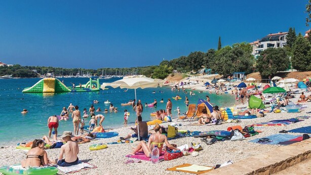 Vlak bij het strand