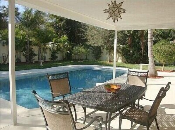 A heated pool