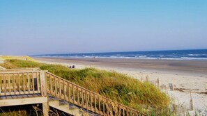 Beach nearby, sun-loungers