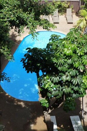 Outdoor pool -  Steps from Waikiki Beach, the Red Ginger (Honolulu, Oahu)