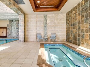 Indoor pool, a heated pool
