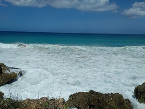 En la playa 