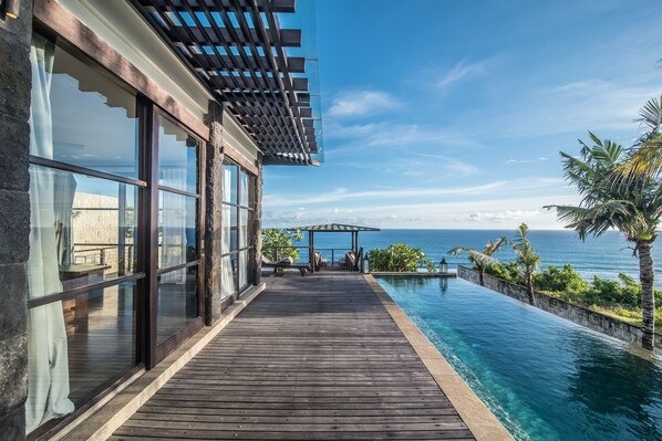 Pool - PANDAWA BEACH CLIFF EDGE ABSOLUTE OCEAN VIEW VILLA BALI 5 STAR LUXURY 3 BEDROOMS (kutuh)