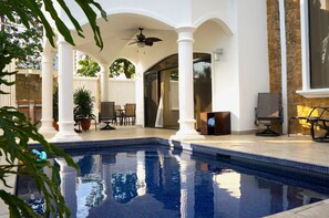 Outdoor pool - 9BR Luxury Beachfront Villa - VIP Concierge Included - Walk to Bars & Nightlife (Jaco)