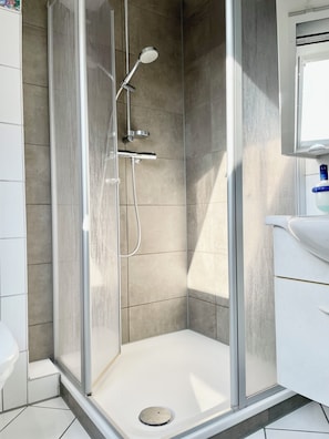 Shower, hair dryer