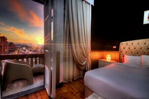 Chambre Double Exclusive, vue ville (Anubis) | Minibar, décoration personnalisée, ameublement personnalisé