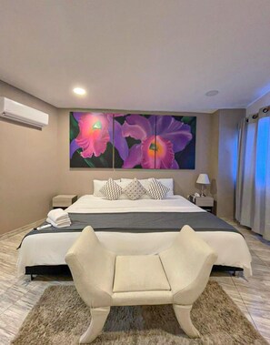 Quarto casal conforto, 1 cama King, para não fumantes | Vista do quarto