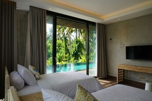 4 bedrooms, Internet, bed sheets - 4 bedroom private pool villa (Ubud)