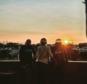 Blick von der Unterkunft