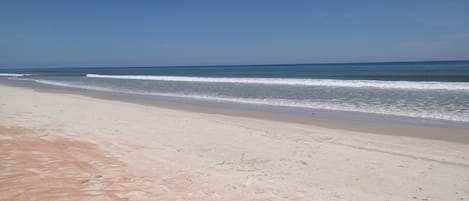 Beach nearby, sun-loungers
