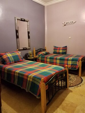 2 slaapkamers, een strijkplank/strijkijzer, wifi