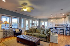 Smart TV, DVD player, stereo