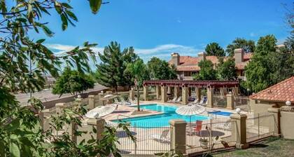 Gorgeous three-bedroom, fully furnished condo with pool, spa, laundry