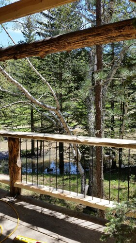 A remote cabin surrounded by Pine, Birch and Aspen trees, five miles to Deadwood