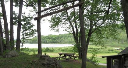 Rustic Lakeside Log Cabins